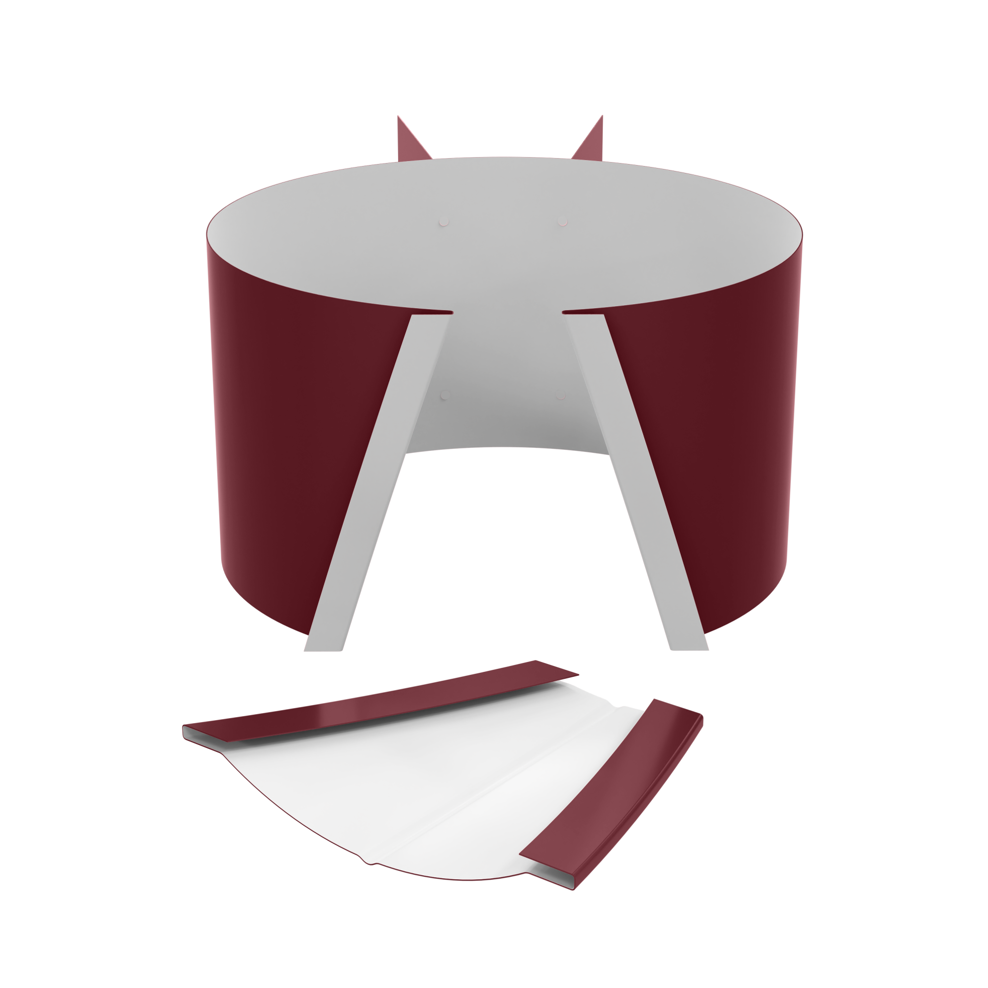 Крепл. трубы + замок 150 мм