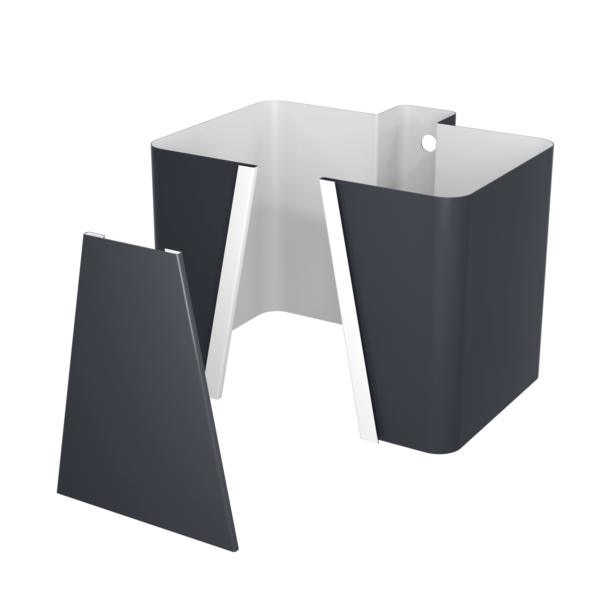 Крепление трубы прямоуг. Сеч. Со шпилькой + замок