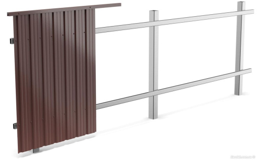 Каркас забора 40х20 Сталь СТ5 1,5 3.0 1 штука Каркас забора 40х20 Сталь СТ5 1,5 3.0 1 штука